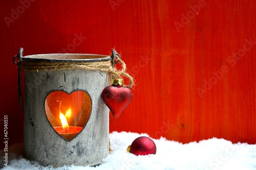 Weihnachtskarte - Laterne m...