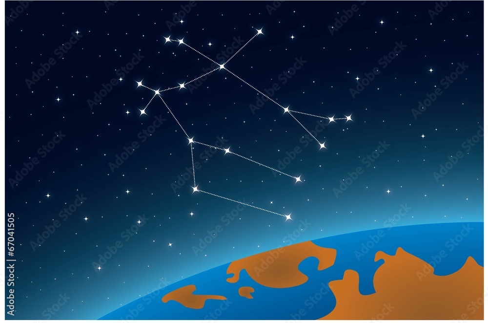 Fototapeta premium Constellation Gemini