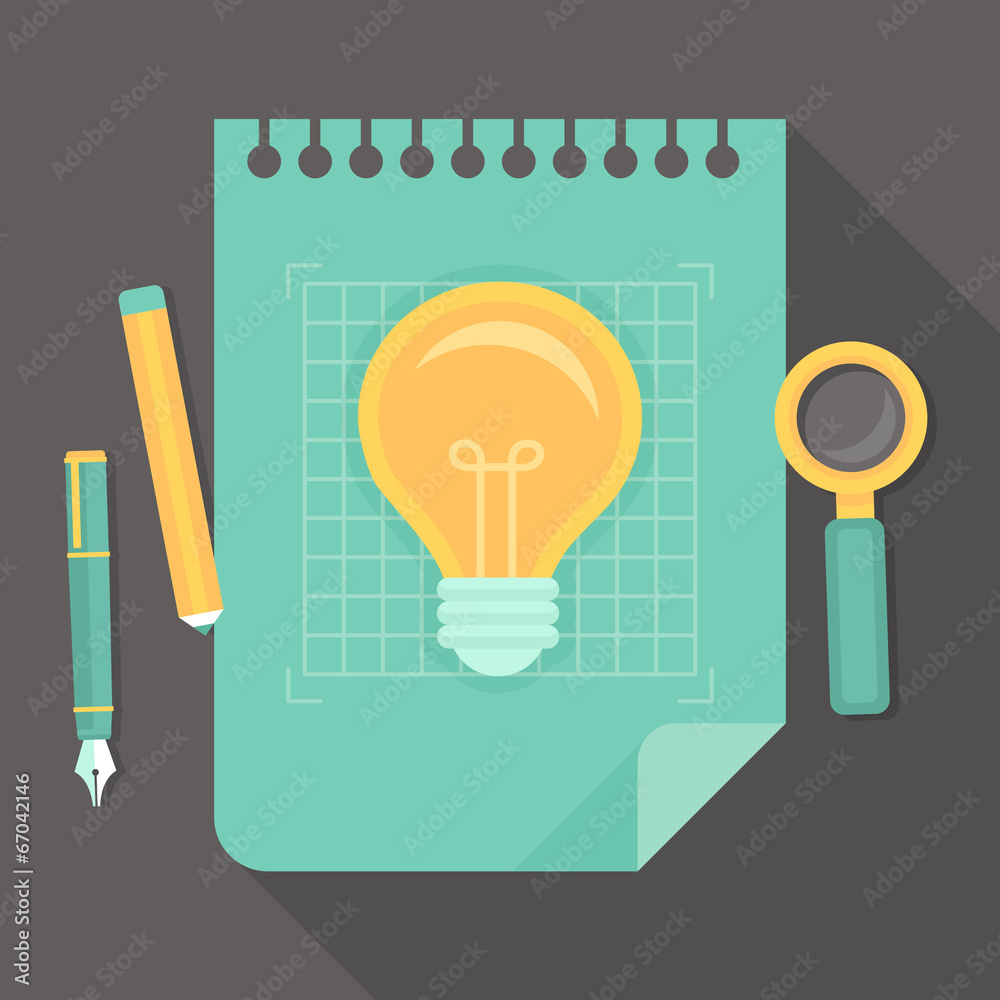 Vector creative project - icon in flat style Vector creative project - icon in flat style