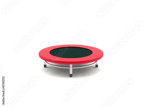 jumping on the trampoline