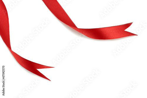 Red ribbons on white background. Free Download Red ribbons on white background. - GFXLoad