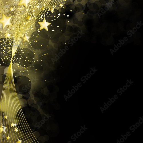 Shining Black and Gold Background