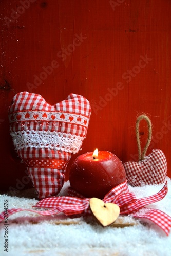 Weihnachtskarte - rote Adve...