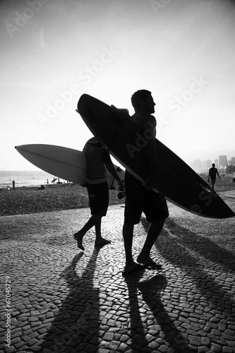 Rio Surfboard Sunset Surfers Arpoador Brazil
