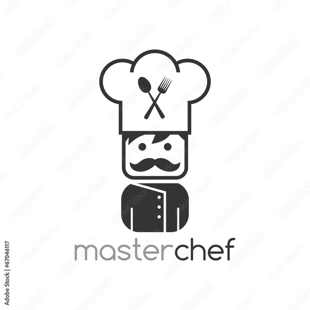 Obraz premium chef avatar portrait picture icon