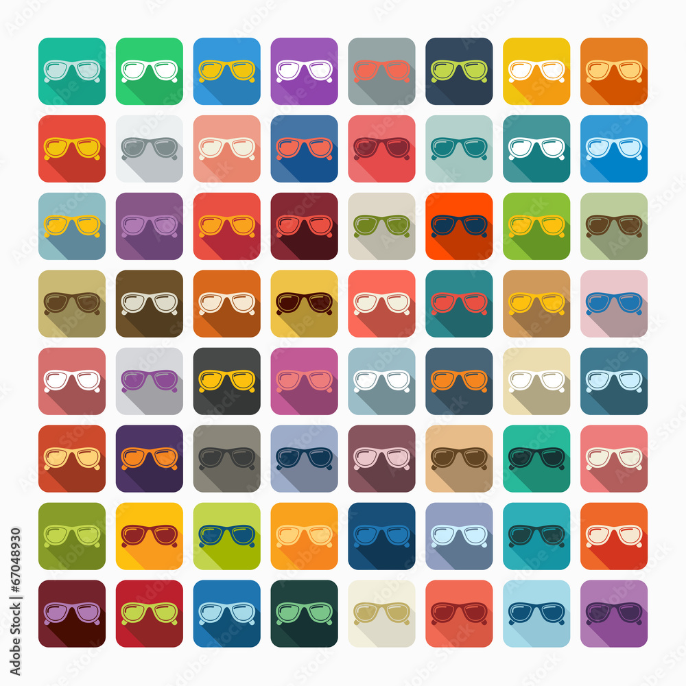 Flat design: sunglasses Flat design: sunglasses