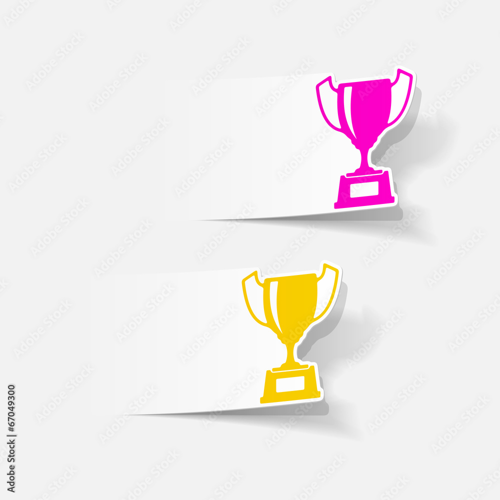 realistic design element: winner realistic design element: winner
