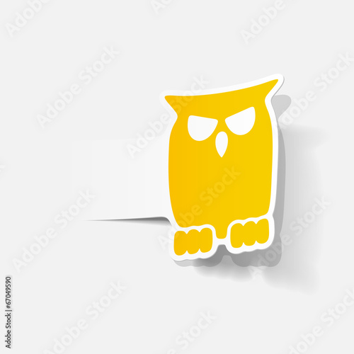 realistic design element: owl