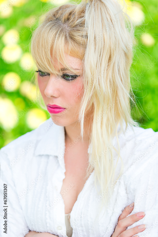 Beautiful girl enjoying the summer Beautiful girl enjoying the summer