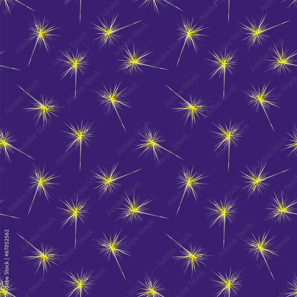 Seamless pattern with christmas sparklers Seamless pattern with christmas sparklers