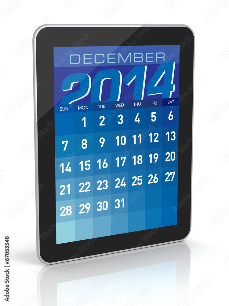 December 2014 - Tablet Calendar December 2014 - Tablet Calendar