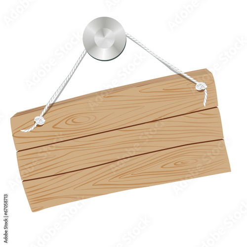 Wooden sign