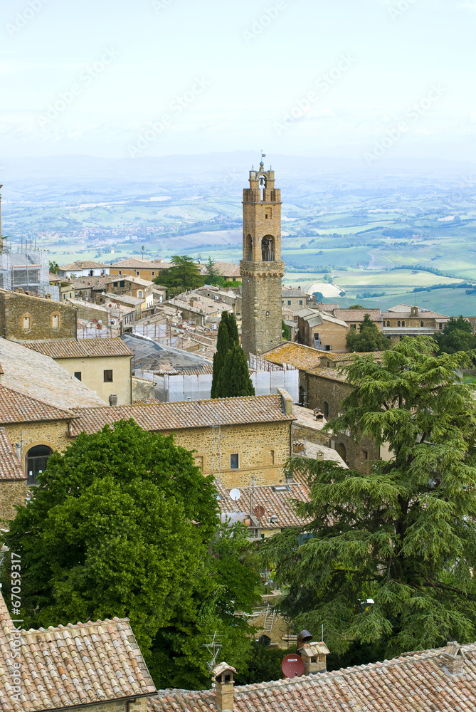 The ancient town of Montalcino, Tuscany, Italy