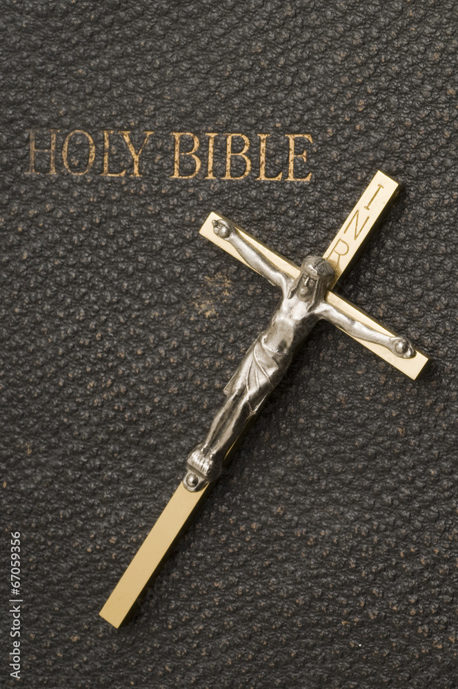 Cross on Antique Bible