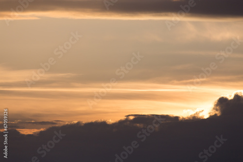 beautiful sky background with clouds at sunset © schankz