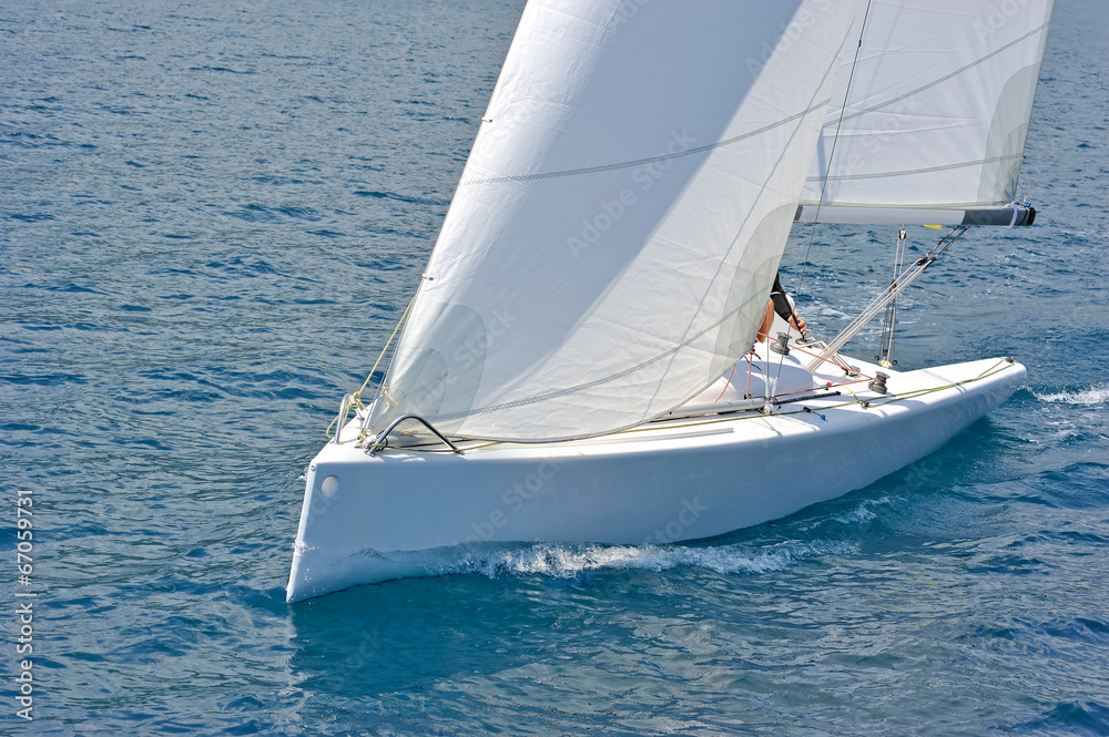 Sailboat in action
