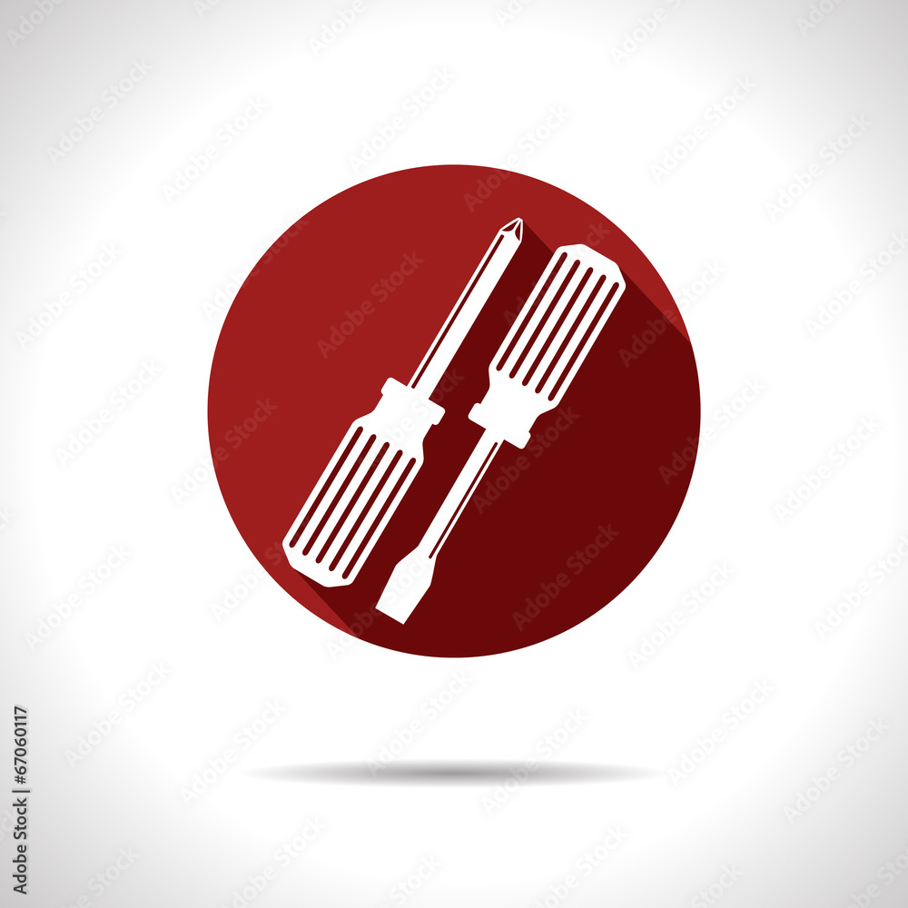 Vector two screwdrivers icon. Eps10 Vector two screwdrivers icon. Eps10