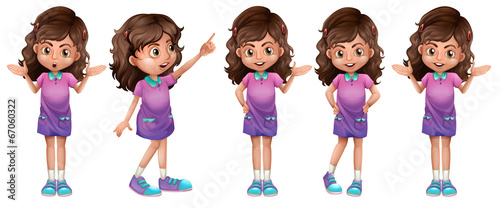A cute little girl