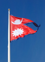 Handdoek met foto Nepal Nationale vlag van Nepal  © Roland Magnusson