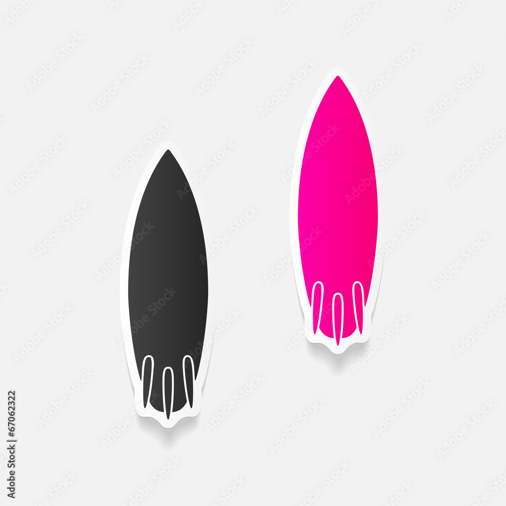 realistic design element: surfing realistic design element: surfing