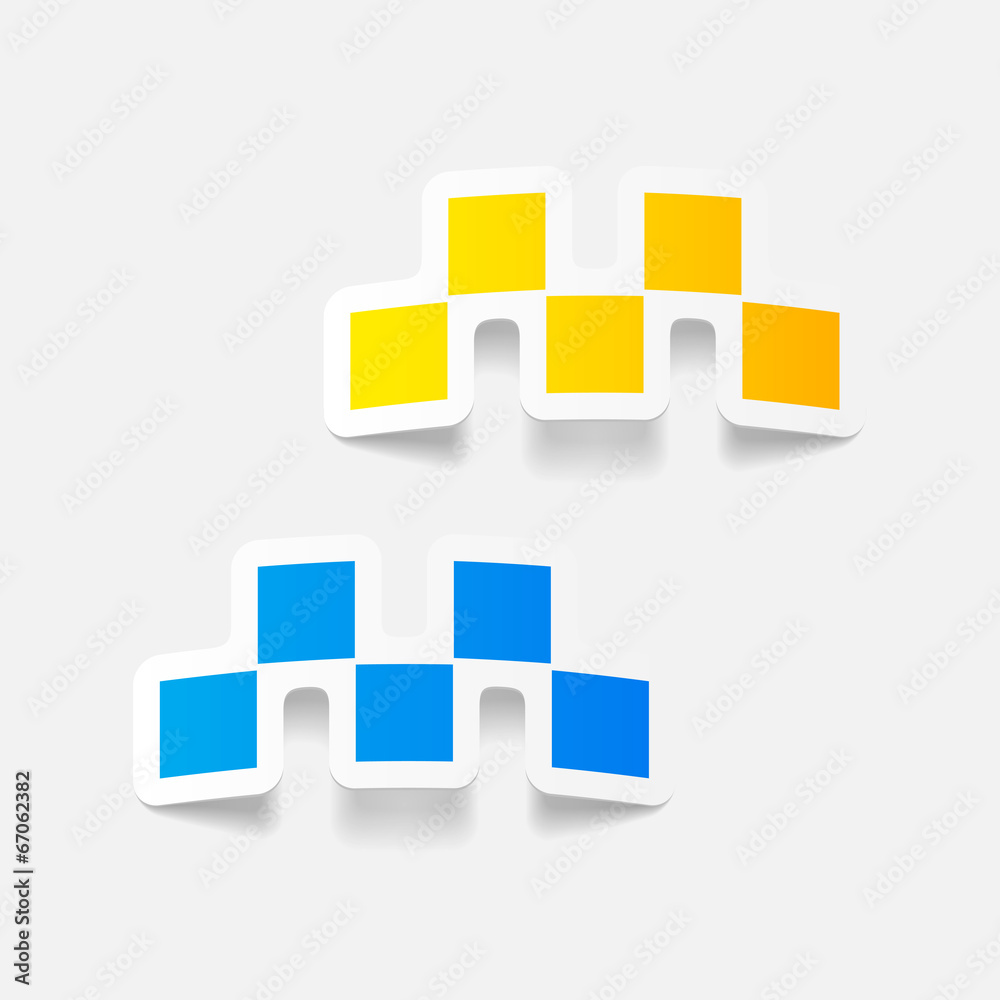 realistic design element: taxi