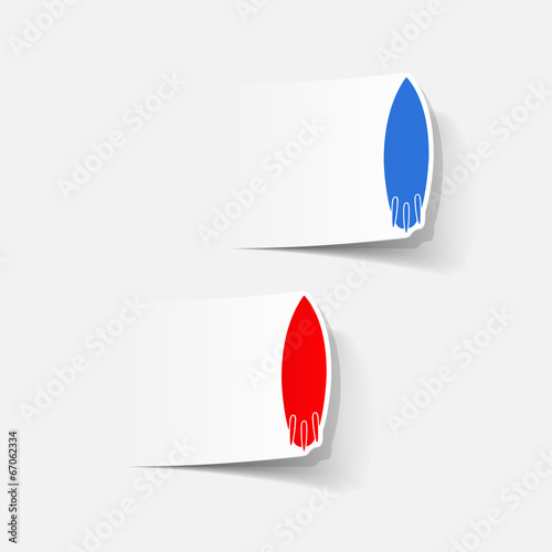 realistic design element: surfing