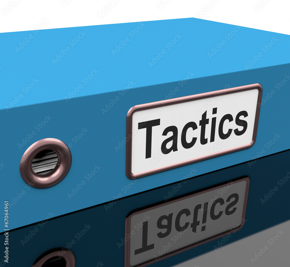 Tactics File Shows Strategy Schemes And Paperwork