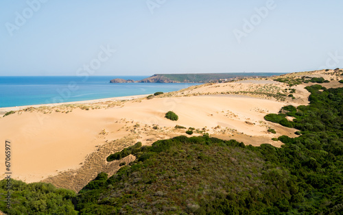 Принти на полотні Dunes beach in Sardinia
