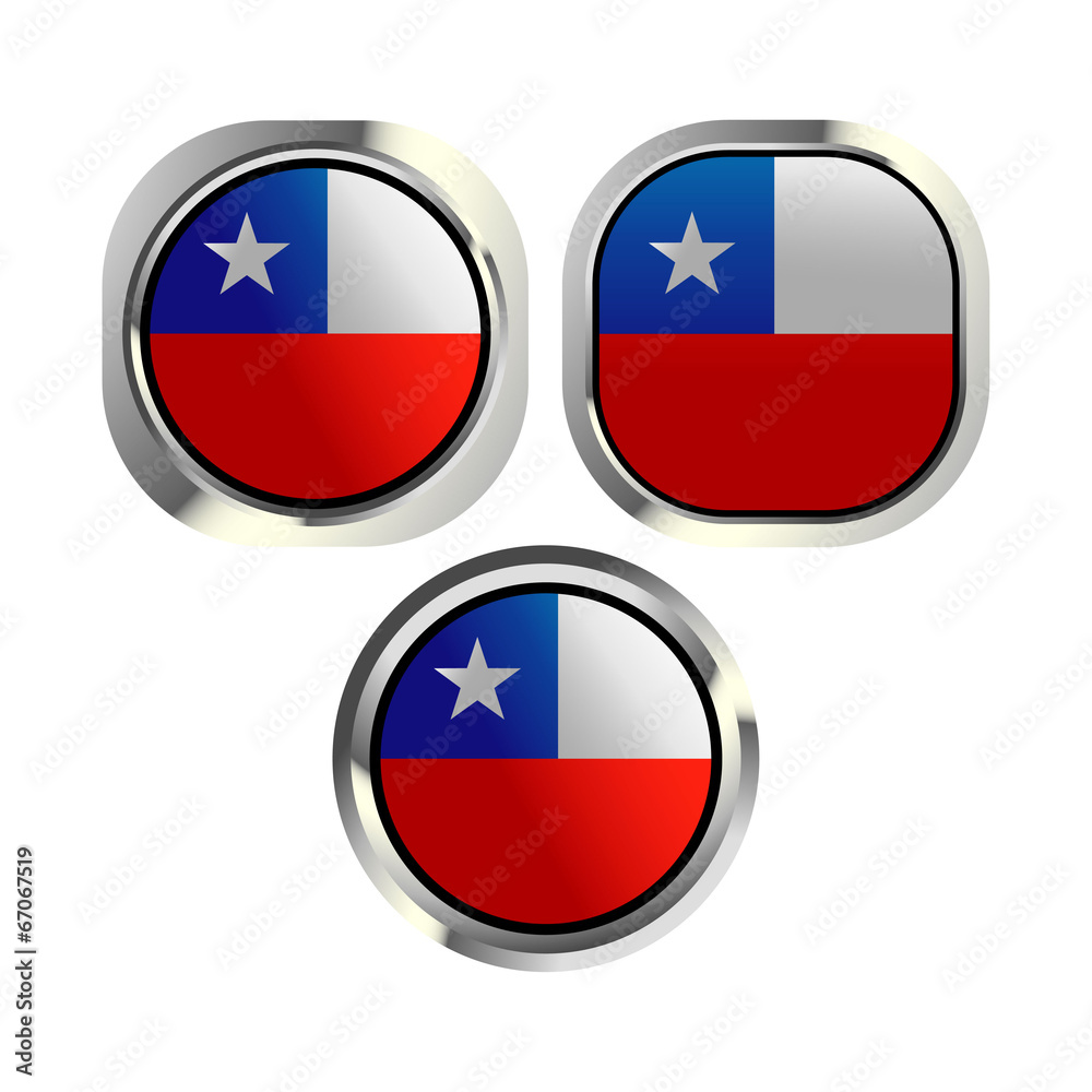 Chile flag button Chile flag button