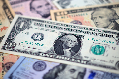 １ドル札　アップ