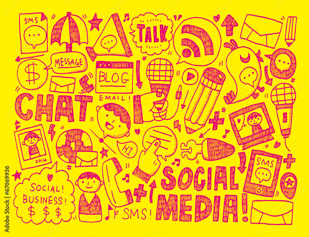 doodle communication background doodle communication background