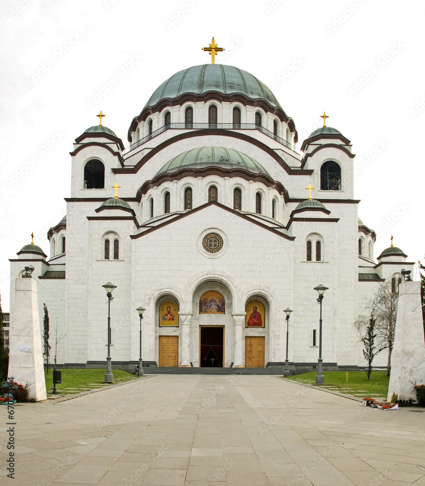 The Cathedral of Saint Sava in Belgrade. Serbia