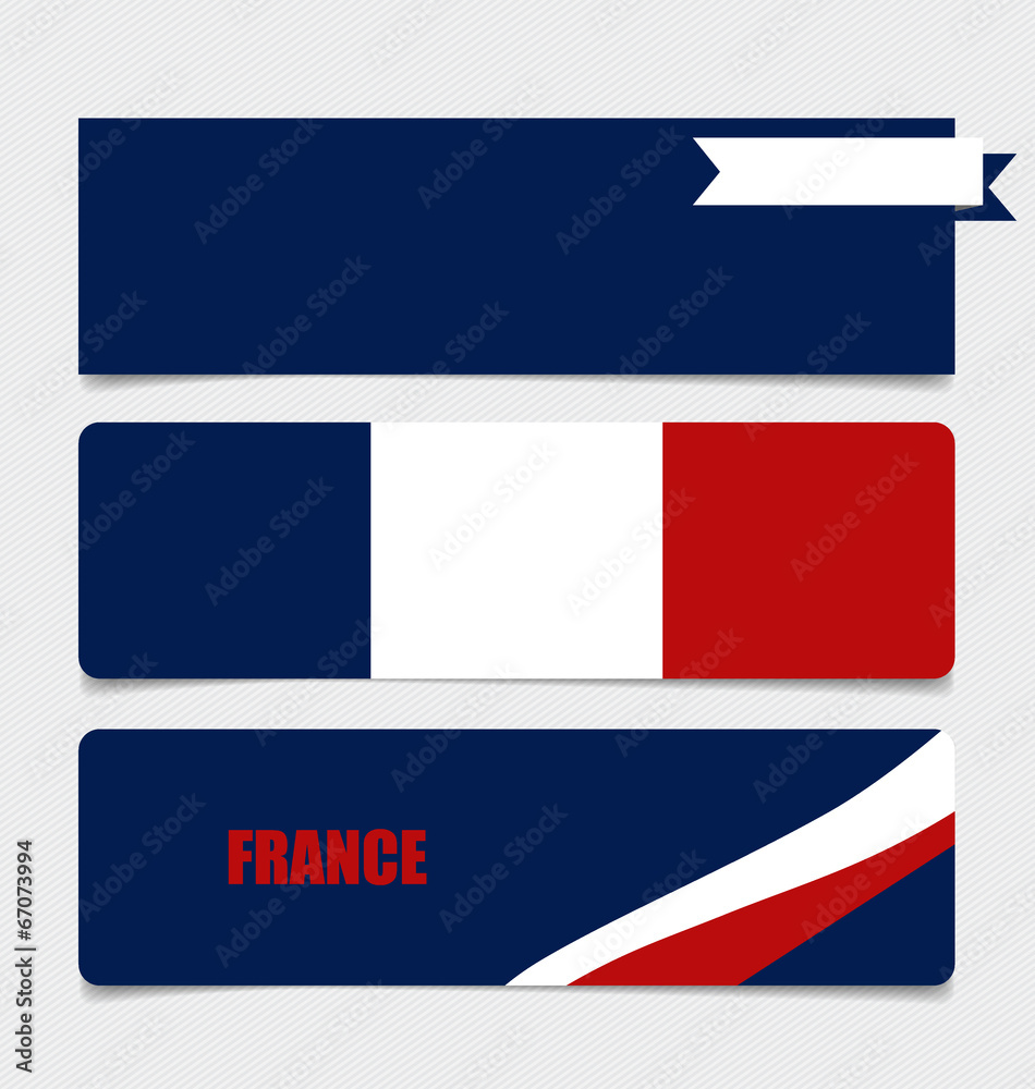 France, Flags concept design. Vector illustration. France, Flags concept design. Vector illustration.