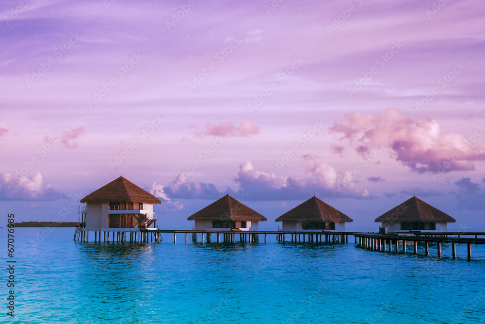 Over water bungalows