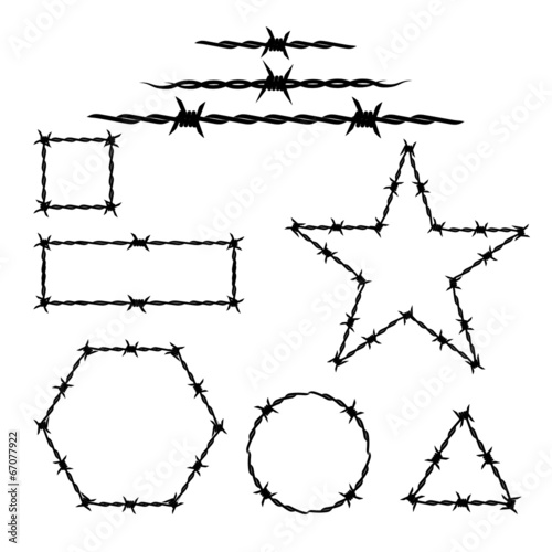 silhouette of the barbwire tattoo