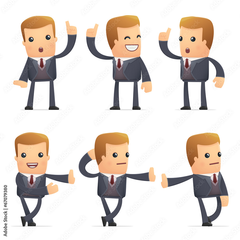 set of advisor character in different poses set of advisor character in different poses