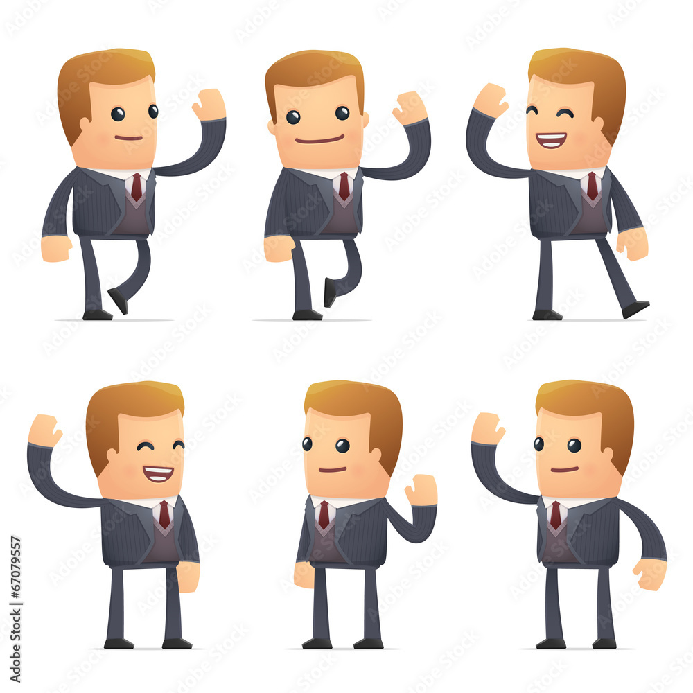 set of advisor character in different poses set of advisor character in different poses