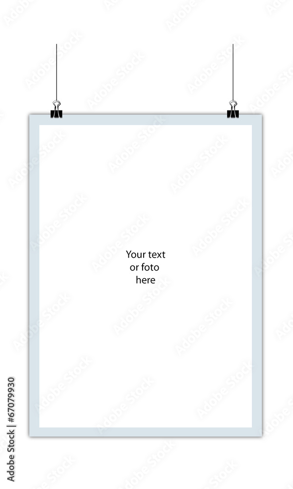 Affiche presentoir