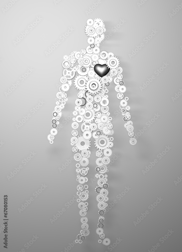 Obraz premium 歯車人間