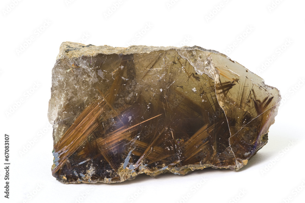Rutilated quartz from Brazil. 13cm across. Rutilated quartz from Brazil. 13cm across.