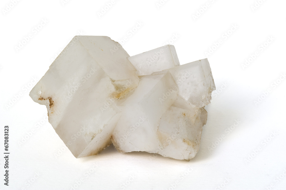 Fotografie Halite (rock salt) from Germany. 10cm long.