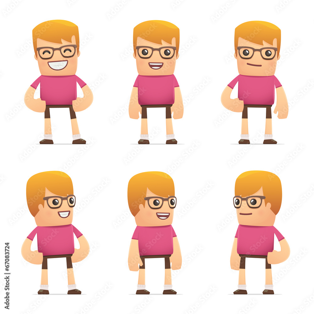 custom made wallpaper toronto digitalset of dude character in different poses