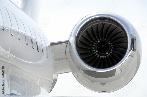 Jet Engine on a private aircraft - Bombardier