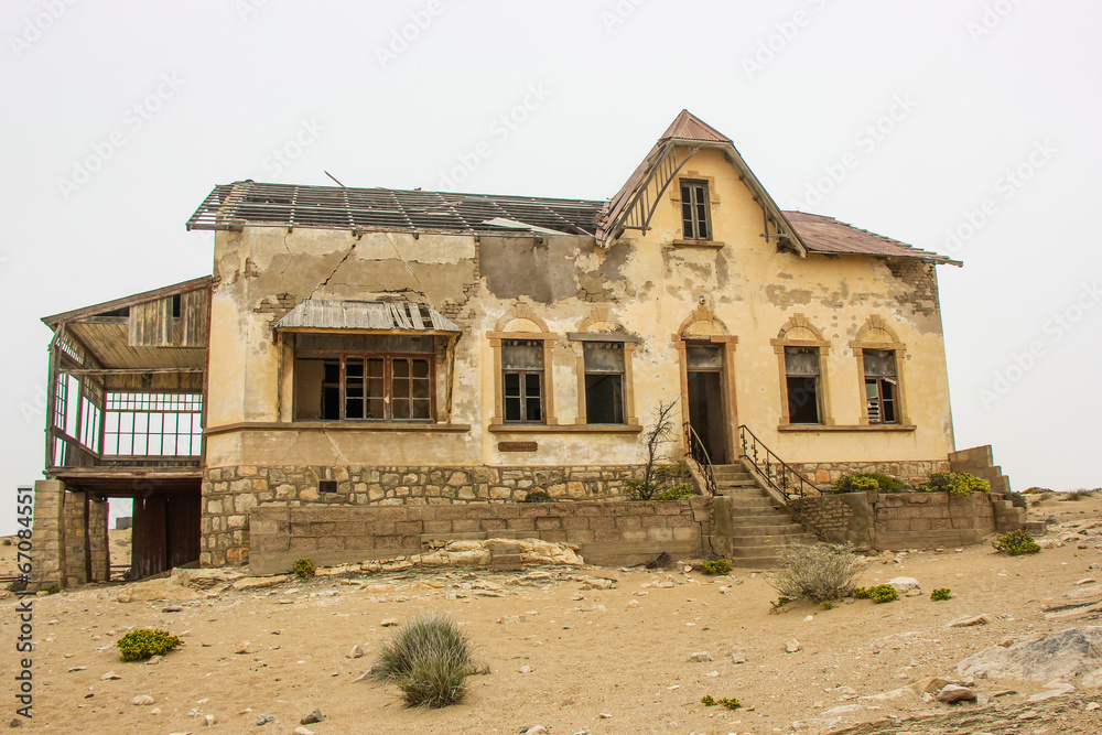 Abandoned house in Kolmanskop, Namibia