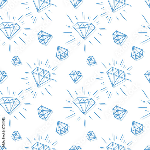 Hand drawn diamond pattern
