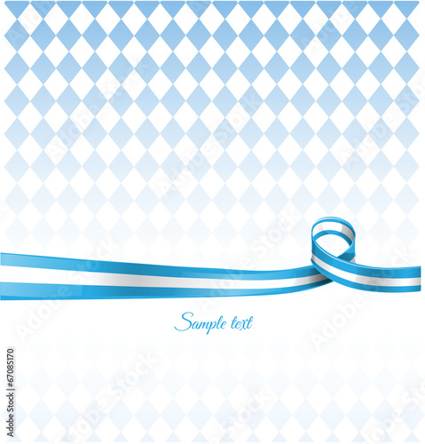 bavarian ribbon flag on background