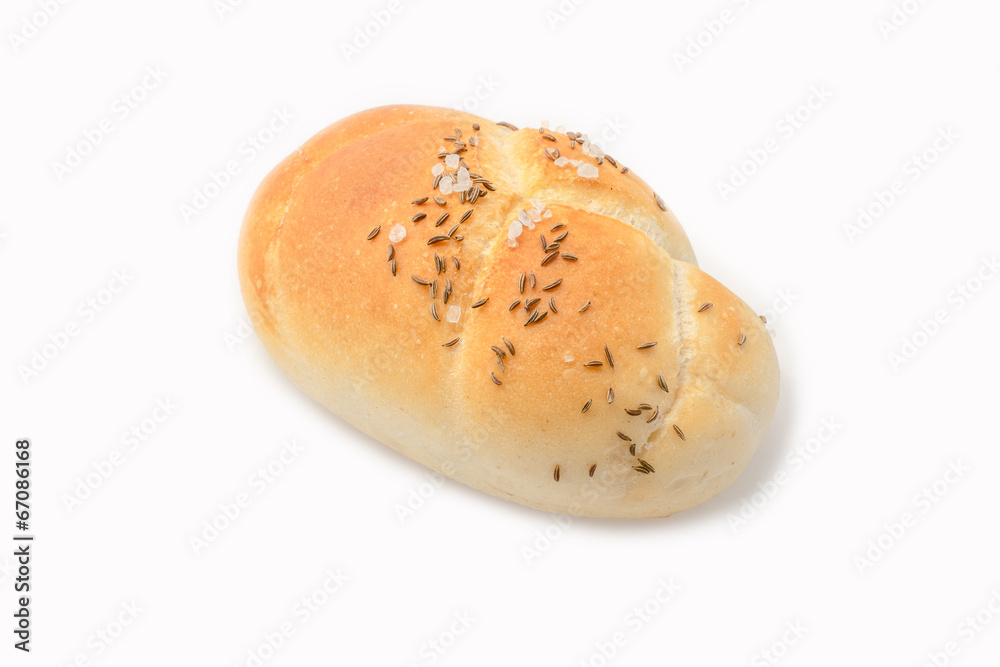 Fresh bun isolated on white background Fresh bun isolated on white background