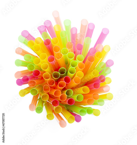 Bunte Strohhalme
