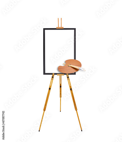 Staffelei mit Palette