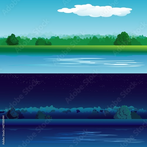 day and night landscapes